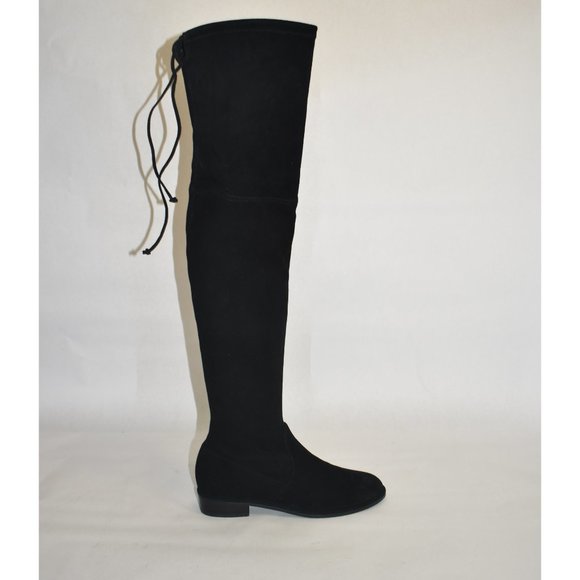 Stuart Weitzman Lowland Stretch Suede Over-the-Knee Boots Black Size 6.5 M S2167 - Picture 5 of 13